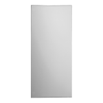 Nierdzewne lustro (900 x 400 mm) do klejenia