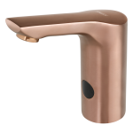 Stojąca bateria umywalkowa przeznaczona do wody ciepłej i zimnej, ROSE GOLD MATT, 6 V