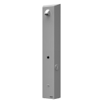 Nierdzewny ścienny panel prysznicowy na żetony, woda zmieszana, 24 V DC