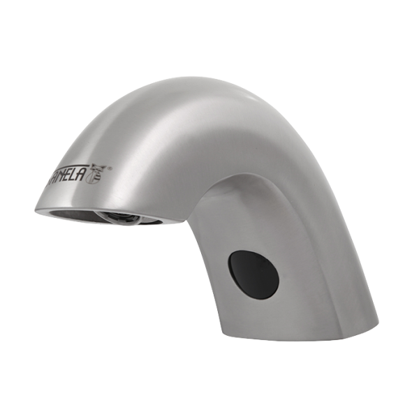 Stojąca bateria umywalkowa ze stali nierdzewnej przeznaczona do wody ciepłej i zimnej, 24 V DC