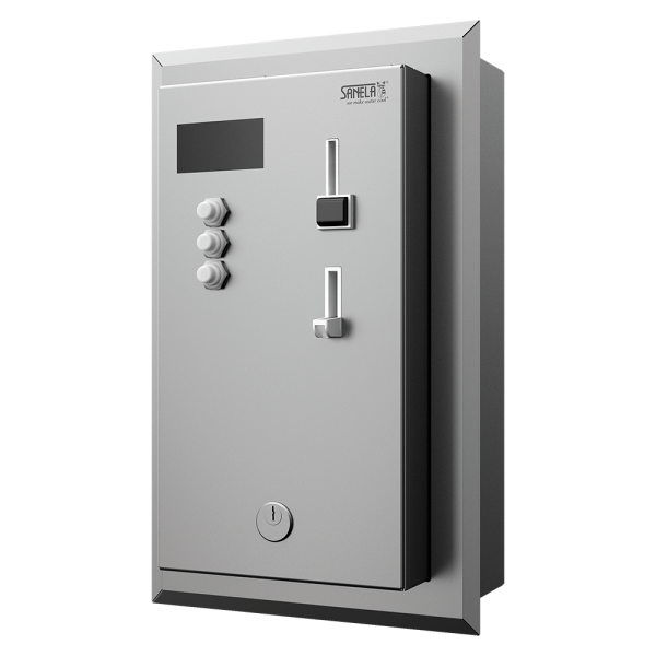 Podtynkowy automat od jednego do trzech prysznicy, 24 V DC, wybór prysznica przez automat, sterowanie interaktywne